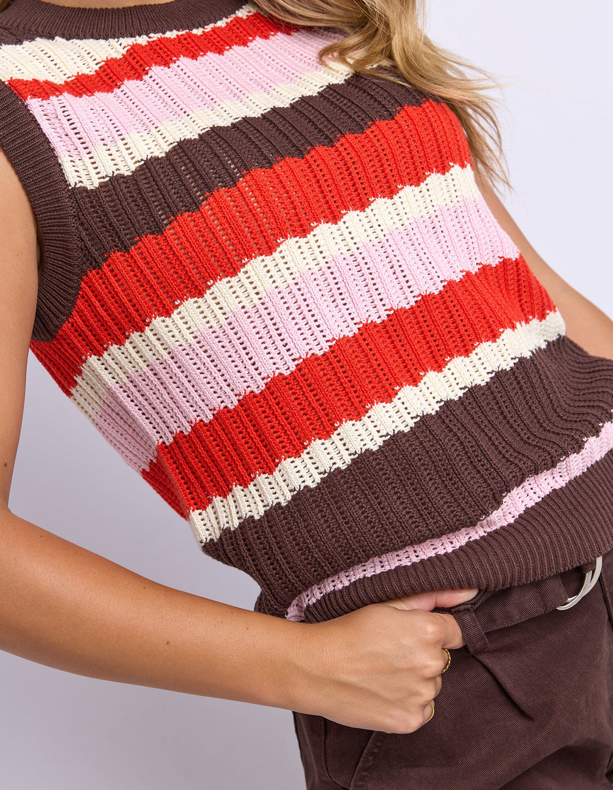 Foxwood Haven Stripe Knit Top