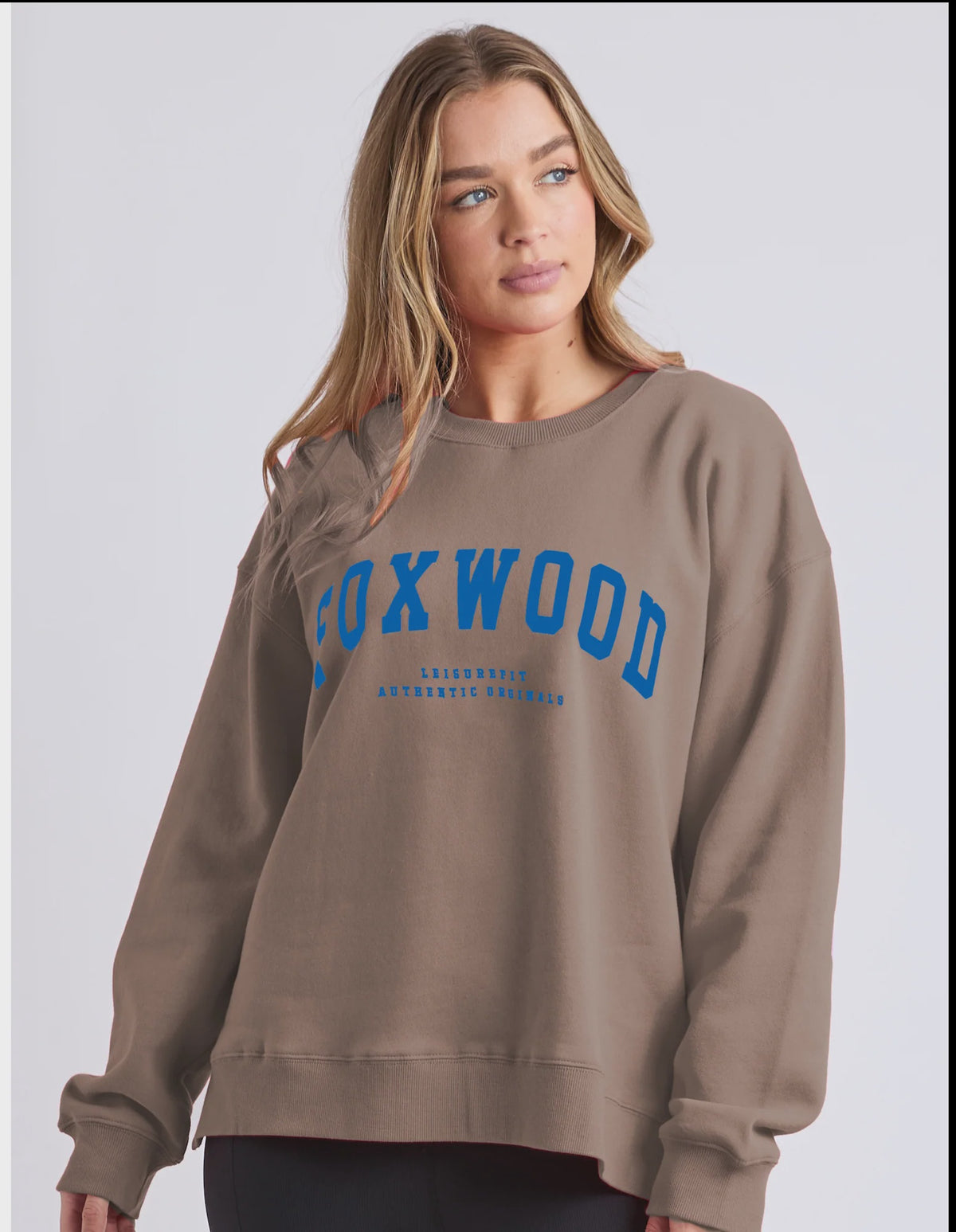 Foxwood Interval Crew Brown With Blue