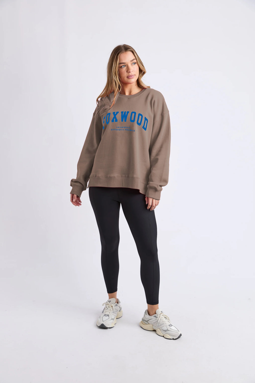 Foxwood Interval Crew Brown With Blue