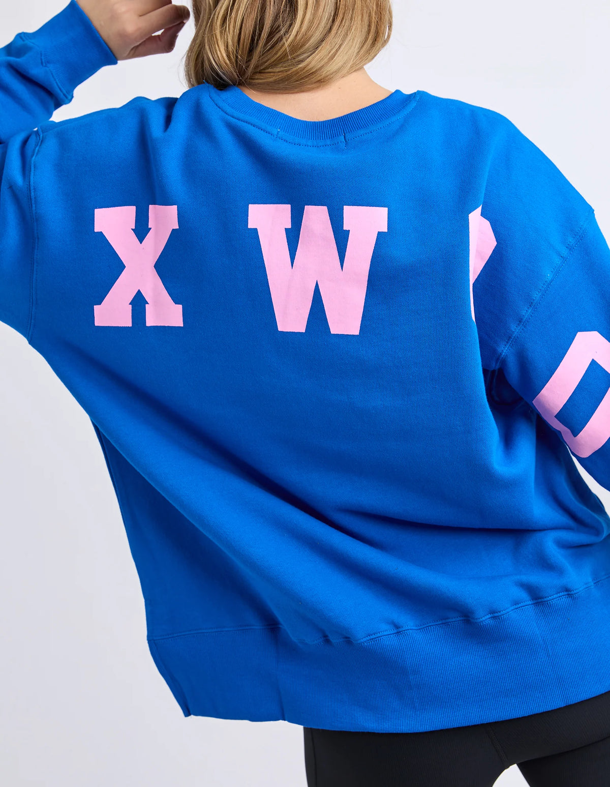 Foxwood Interval Crew Cobalt/Neon Pink