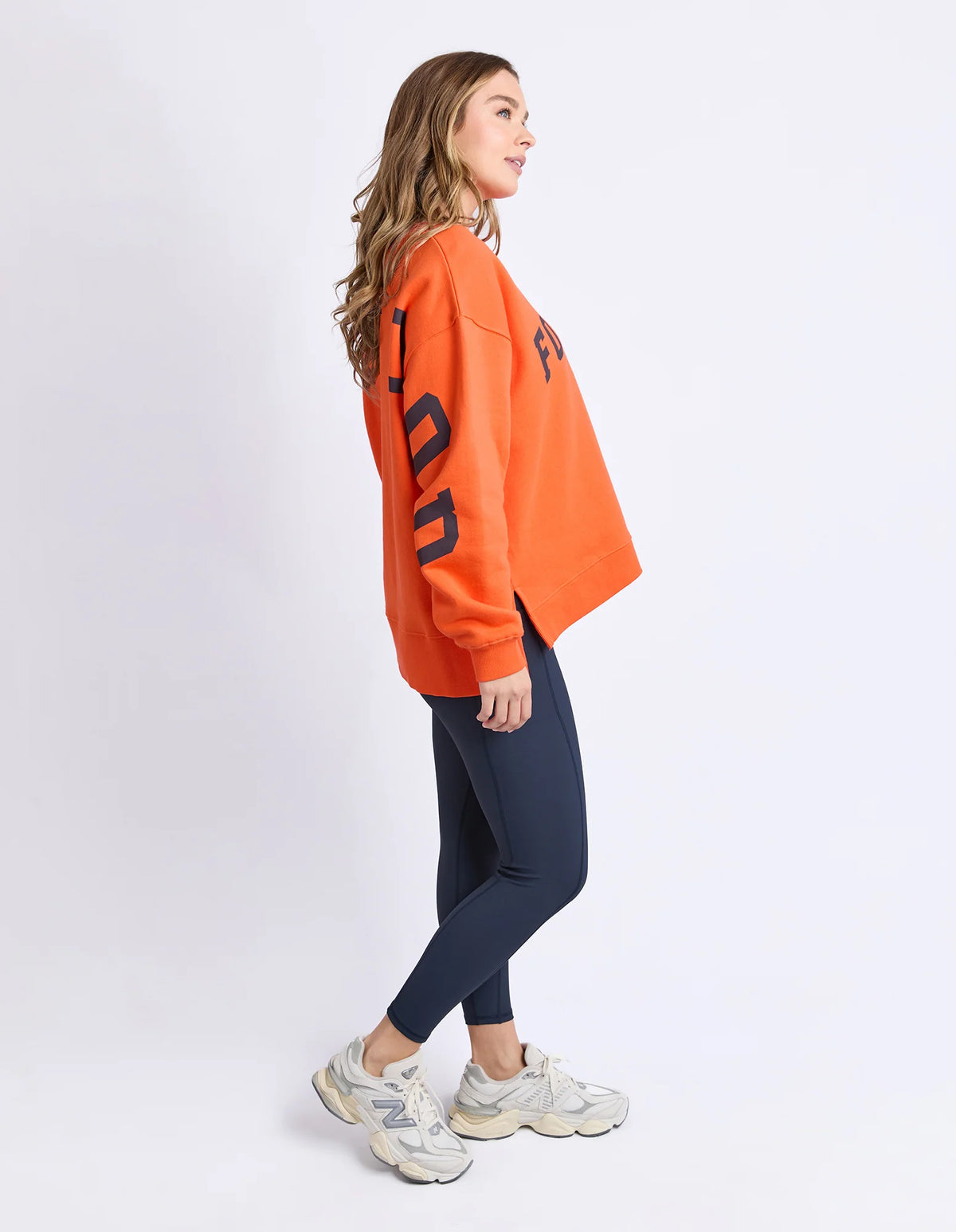 Foxwood Interval Crew Orange/Navy