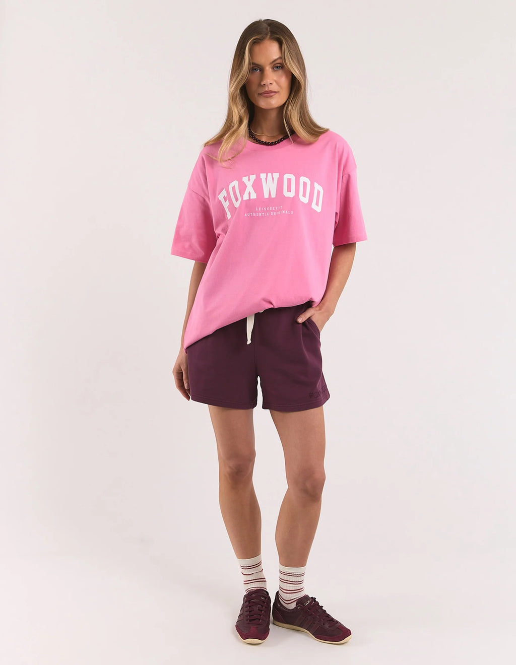 Foxwood Interval Tee Bubblegum Pink