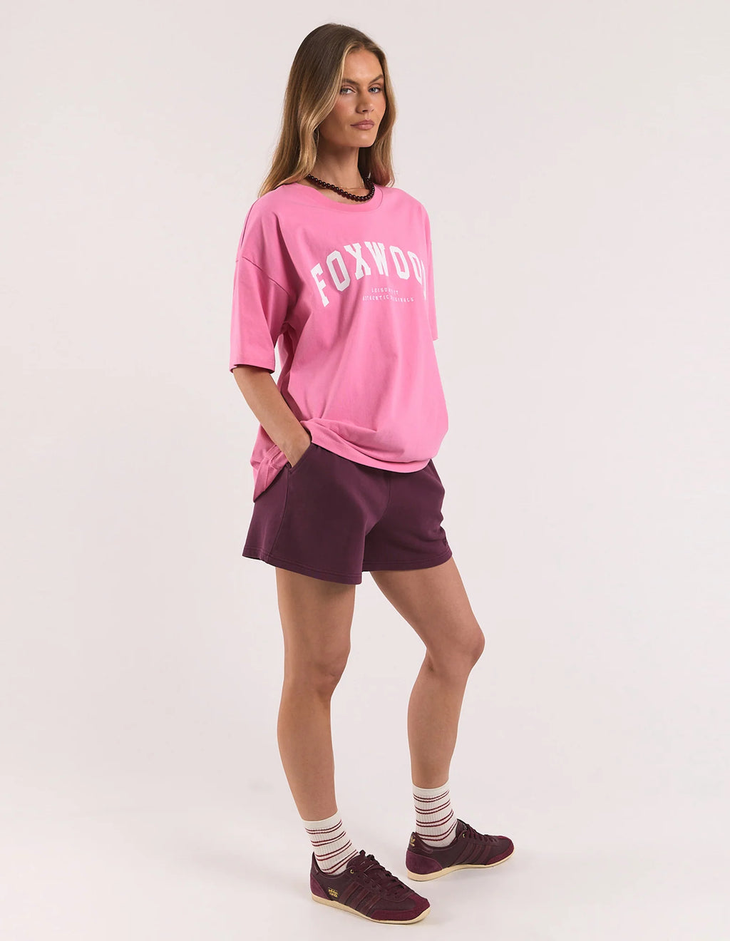 Foxwood Interval Tee Bubblegum Pink