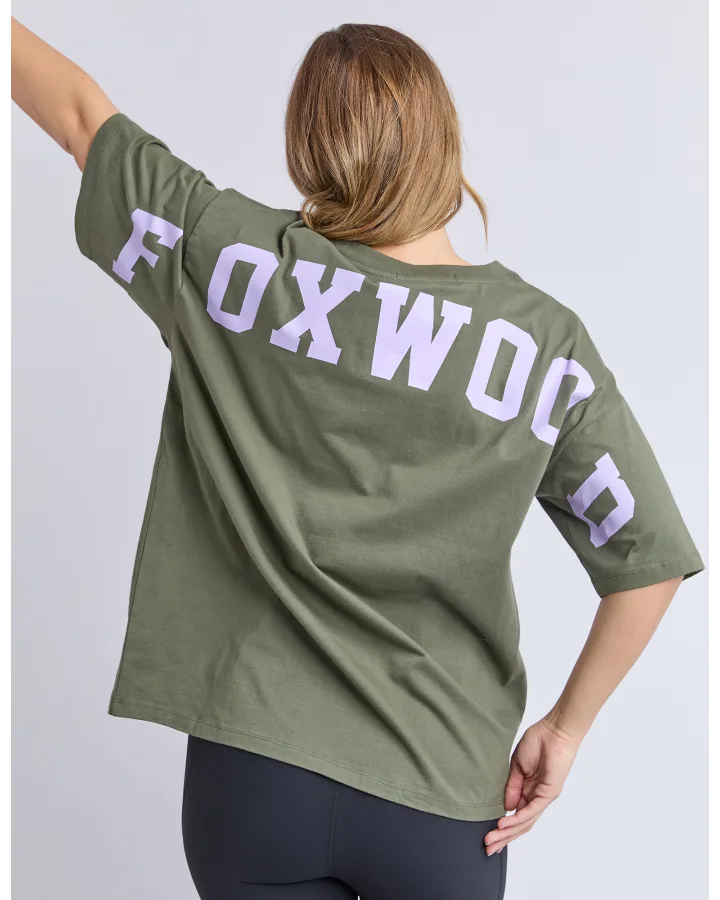 Foxwood Interval Tee Khaki/Lilac