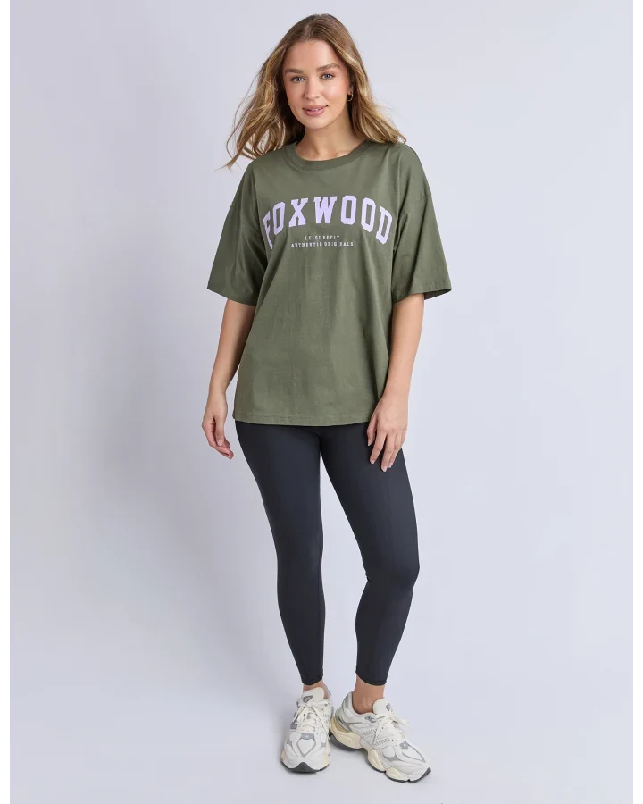 Foxwood Interval Tee Khaki/Lilac