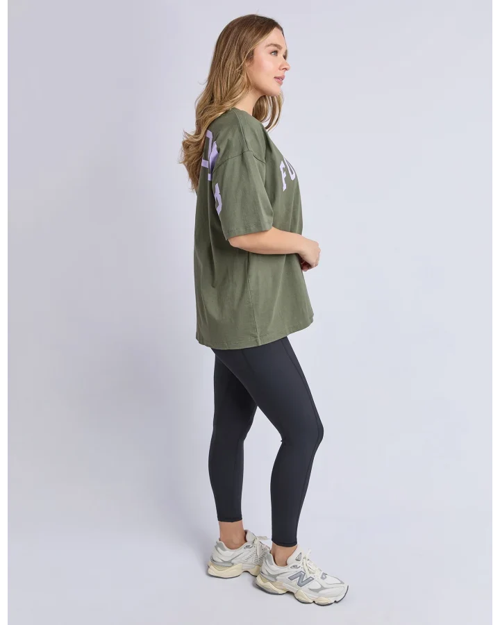 Foxwood Interval Tee Khaki/Lilac