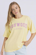 Foxwood Interval Tee Pale Lemon/Pink