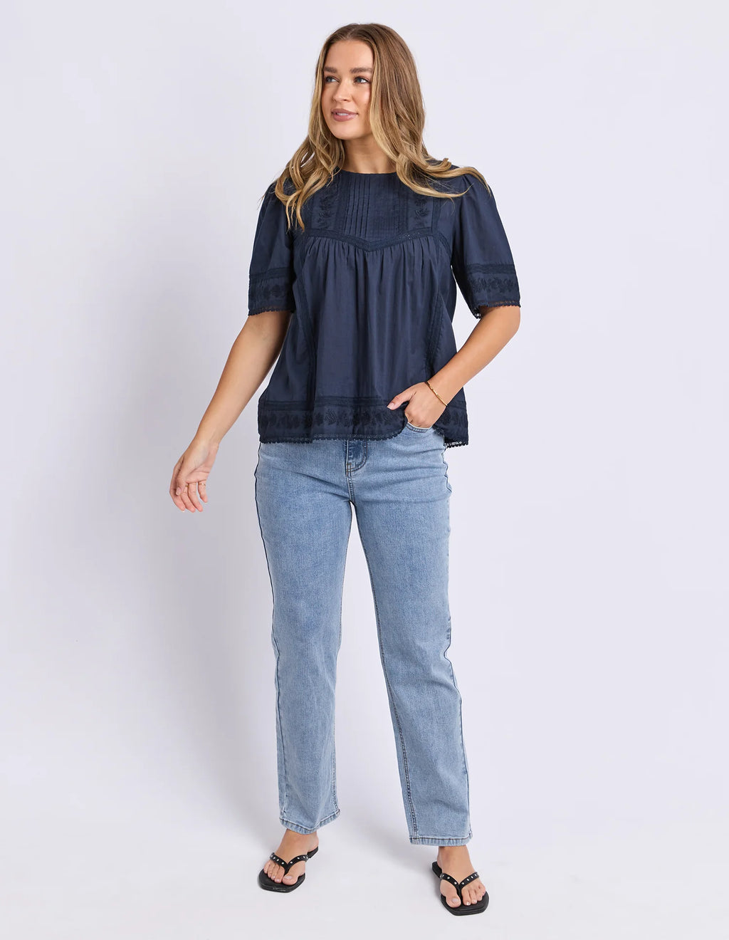 Foxwood Juna Top Navy