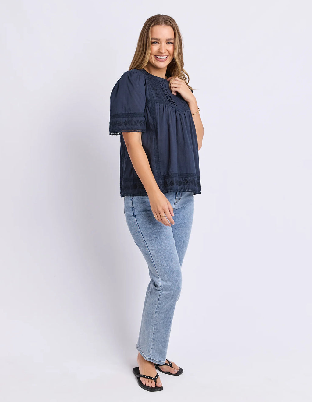 Foxwood Juna Top Navy