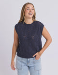 Foxwood Luna Knit Vest Navy