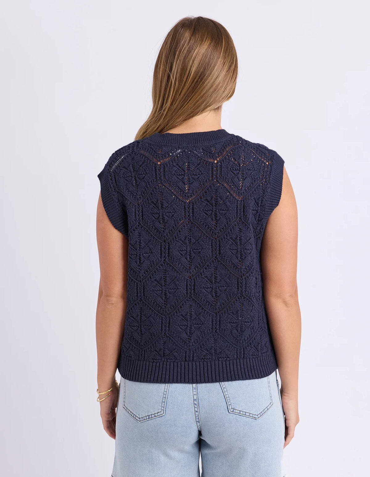 Foxwood Luna Knit Vest Navy