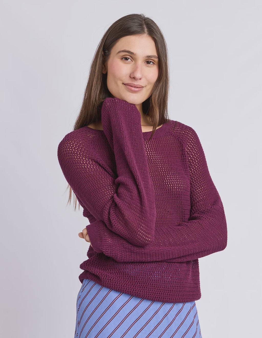 Foxwood Remy Knit Plum
