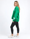 Take your college style to the next level with our State League Crew. This relaxed fit fleece not only has an exclusive LeisureFit embroidery on the chest but also a cute print on the sleeve. Stay stylish and cozy this season with this ultimate outerwear piece.