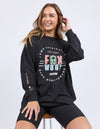 Foxwood Vibes Long Sleeve Tee Washed Black