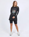 Foxwood Vibes Long Sleeve Tee Washed Black