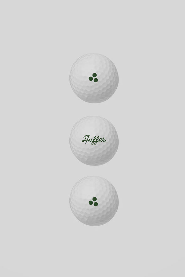 This season’s ‘Hanging Out With’ is a true hole in one! SEYMORE PLAYS GOLF and Huffer Golf has officially landed on the fairway—and it’s here to stay. Get ready with this 3-pack of 2-layer Surlyn golf balls, each featuring custom Huffer branding to keep your game fresh and your style on point. Perfect for players who like to bring a playful edge to every round!