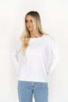 Relaxed, oversized tee.
100% breathable, soft self-textured cotton slub.
Drop shoulder design for a relaxed fit.
Full-length sleeves with seam detail.
Hem curves up slightly at front.
Back scooped hem is longer than front – great booty coverage.
Soft cotton garment dye which feels better with every wash.
Designed to look washed and worn.
Will sit just below hip on average height.
Garment dyed – slight variations in dye lots will occur. Every piece is unique.