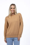 Super soft, oversized jumper.
Non-itchy wool blend.
Roomy fit that drapes away from the body.
Dropped shoulder design.
Ribbed cuffs, neck and hem.&nbsp;
Wide feature band at hem with side splits.
Available in three fab colours.
True to size. Relaxed fit throughout