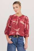 - Round neckline
- Short balloon sleeves
- Elasticated cuffs
- Pull-on design
- Relaxed silhouette
- Delicate garment care
- Fabric Composition - 70% Lyocell 17% Polyamide 13% Linen
