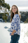 Meet the Candid Ivory Top—romance meets whimsy in soft blue hues and playful floral prints. Its flutter sleeves and relaxed fit bring effortless charm, making it a breeze to style with denim or layer under a blazer. Ready to add a touch of polished fun to your outfit without any fuss? This top’s got you covered!