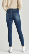 Super high waisted, stretch denim skinny jeans.