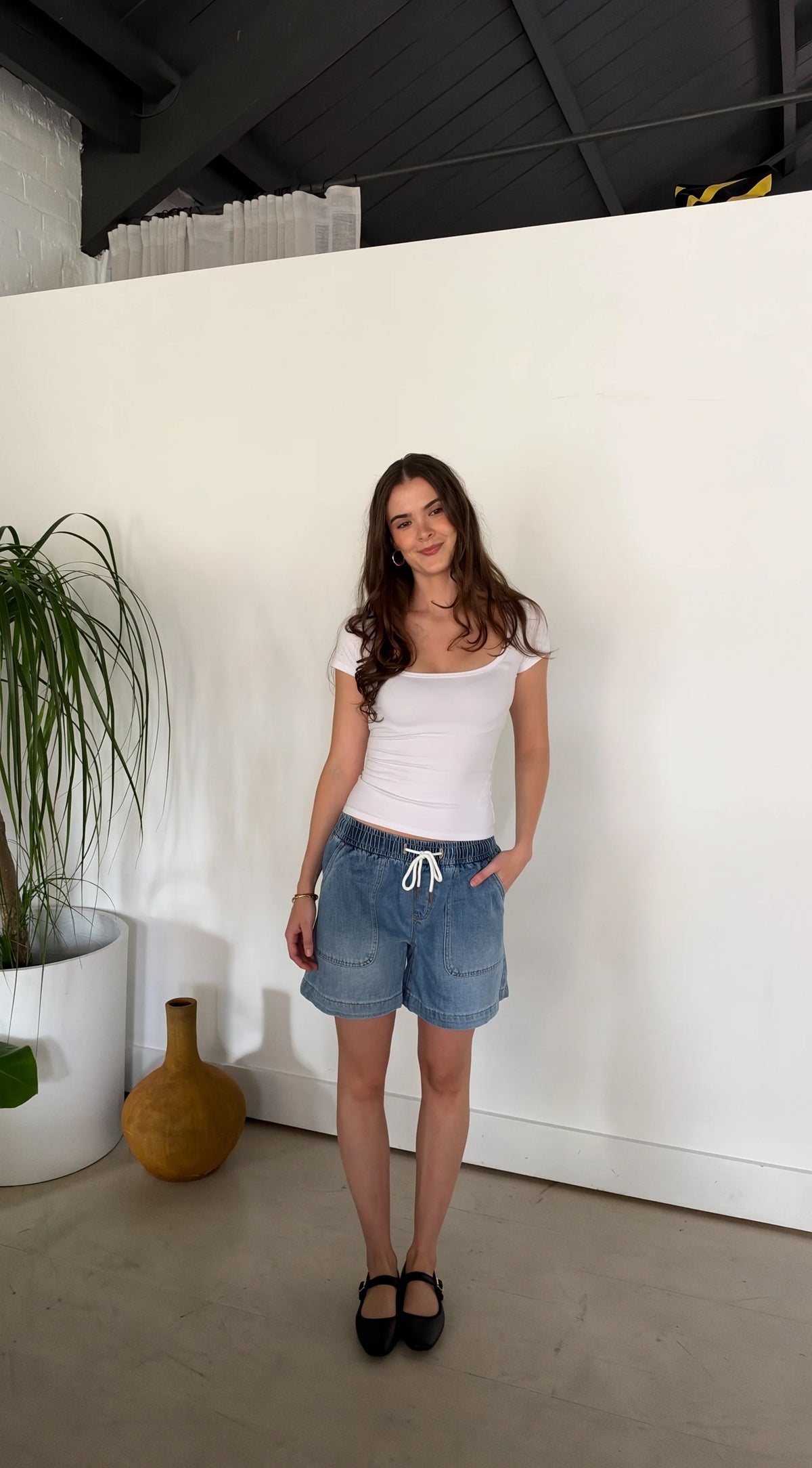 Junkfood Millie Blue Shorts