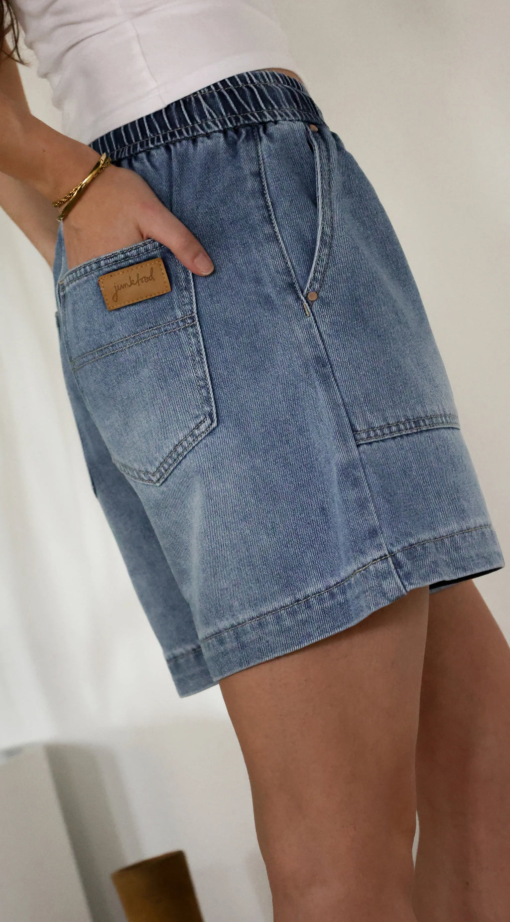 Junkfood Millie Blue Shorts