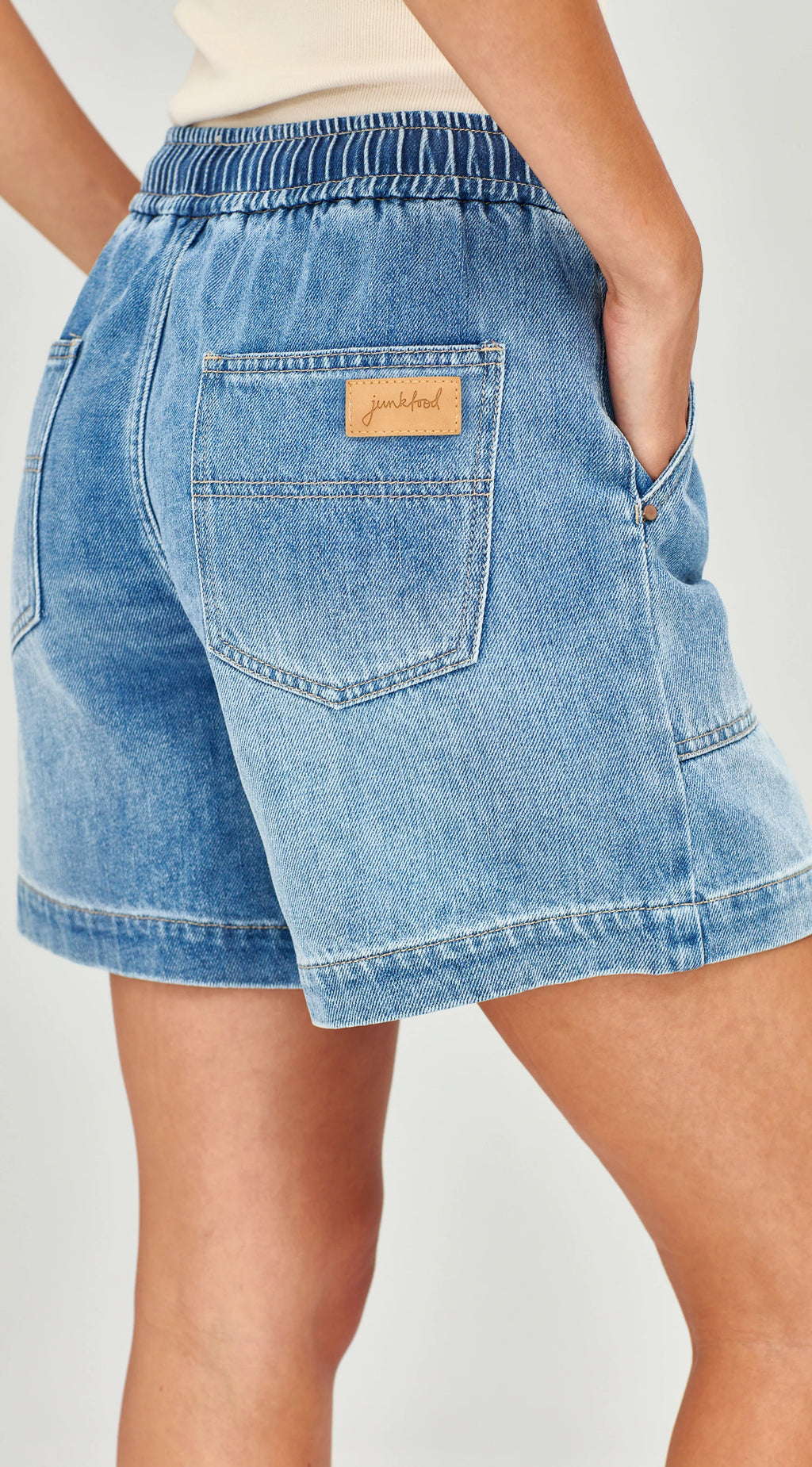 Junkfood Millie Blue Shorts