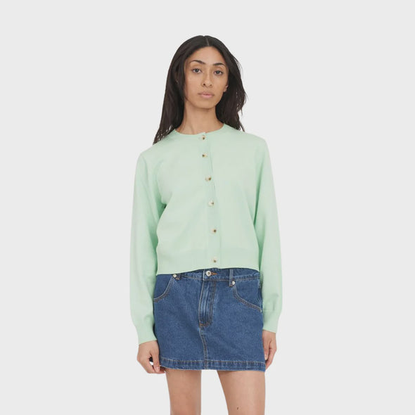 Add a splash of colour to your wardrobe with the Classic Knit Cardigan. Its relaxed fit and button-through design make layering a breeze, while soft rib trims add a subtle, flattering touch. Whether you’re teaming it with your favorite jeans or throwing it over a dress, this cardigan keeps things light and stylish all year long. Perfect for those days when you want to look polished without trying too hard!