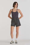 Lee Mid Straight Denim Short Smoked Black