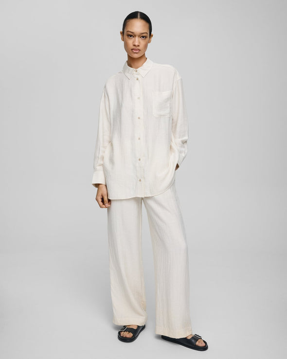 MSCH Disa High Waisted Pants Sand Melange