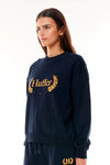 Huffer Classic Slouch Crew Flipping Midnight