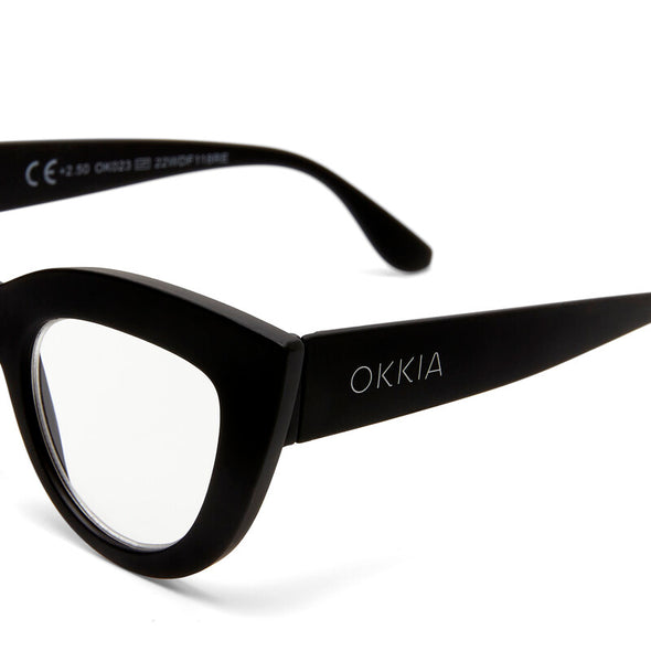 Okkia Claudia Reading Glasses Black