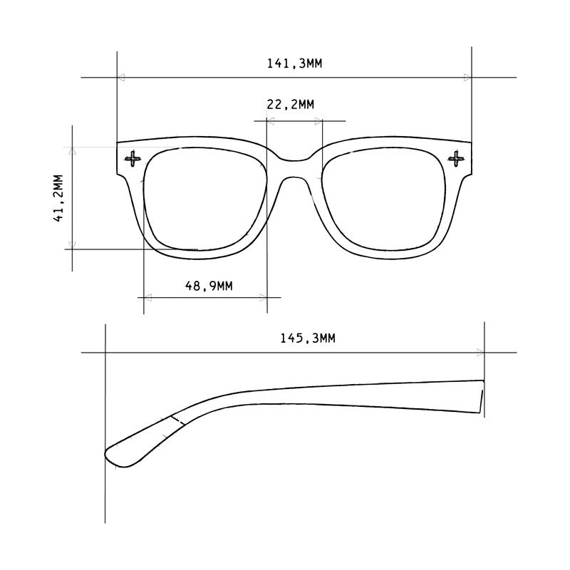 Frame colour: Havana Yellow

Lens colour: Blue Gradient

Light Filter Category 1 (43–80% transmission) — perfect for gentle sunlight

Large focal length for enhanced style and coverage