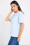 Re:Union Binding Boxy Tee Pale Blue