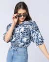 Striking Water Leopard print

Soft balloon sleeves

Elasticated cuffs

Relaxed, comfortable fit

Versatile style — dress up or down