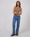 Ribbed fabric
Crew neck
95% Cotton, 5% Elastane