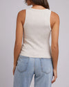Ribbed fabric
Crew neck
95% Cotton, 5% Elastane