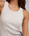 Ribbed fabric
Crew neck
95% Cotton, 5% Elastane