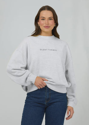 Silent Theory Logo Crew Snow