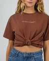 Silent Theory Logo Tee Brown
