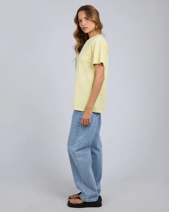 Silent Theory Logo Tee Lemon