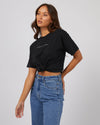 Silent Theory Logo Tee Washed Black