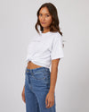 Silent Theory Logo Tee White