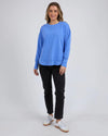 Add a pop of colour to your casual wardrobe with the Foxwood Simplified Crew in Cobalt Blue. This vibrant crew is the ultimate layering piece, designed to bring both comfort and style to your everyday outfits. Featuring a relaxed round neckline, a flattering hi-lo hemline with side splits, and trendy raw edge detailing, this crew offers an effortlessly cool vibe. The embroidered Foxwood logo on the chest adds a touch of signature style, making this a go-to piece for any casual look.

Made from 100% cotton, 