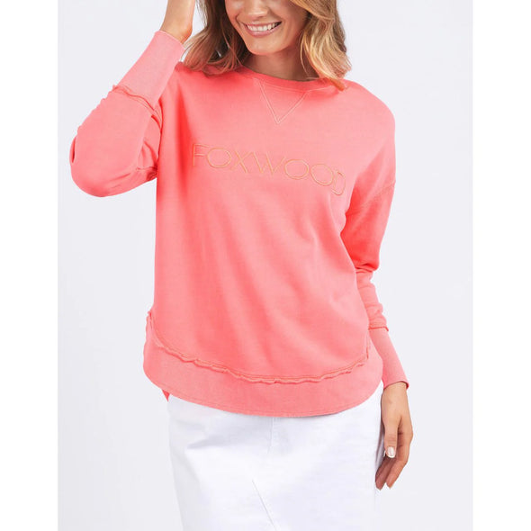 Add a BRIGHT pop of colour to your casual wardrobe with the Foxwood Simplified Crew in Neon Pink. This vibrant crew is the ultimate layering piece, designed to bring both comfort and style to your everyday outfits. Featuring a relaxed round neckline, a flattering hi-lo hemline with side splits, and trendy raw edge detailing, this crew offers an effortlessly cool vibe. The embroidered Foxwood logo on the chest adds a touch of signature style, making this a go-to piece for any casual look.

 100% cotton