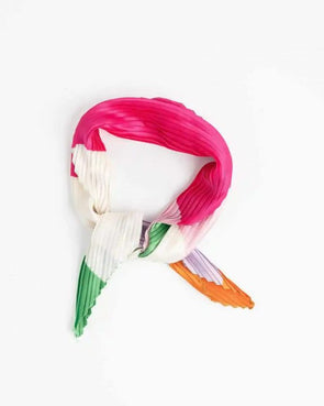 Stilen Bindi Pleated Scarf Pink