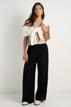 &nbsp;The iconic Townie Onyx Velvet Stripe Wide Leg Pant - combining everyday elegance with a comfortable wide leg design. Elevate your style with these chic and versatile pants. Perfect for any occasion, these pants offer a modern and stylish look with a touch of sophistication.