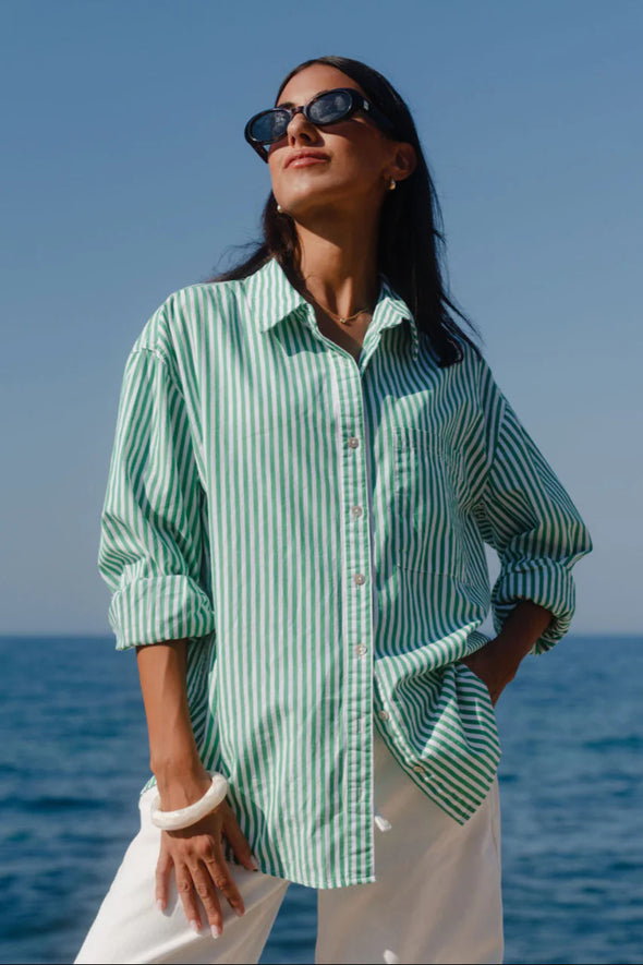 Stories Be Told You Got This Green Stripe Shirt