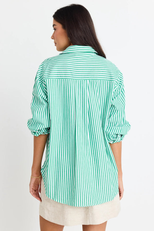 Stories Be Told You Got This Green Stripe Shirt